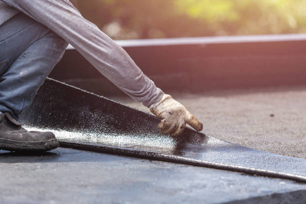 Professional Emergency Waterproofing technician working in Pleasant Lake, IN